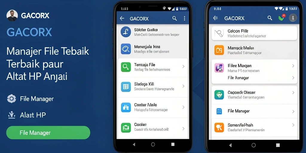 Antarmuka GACORX yang modern dan mudah digunakan.