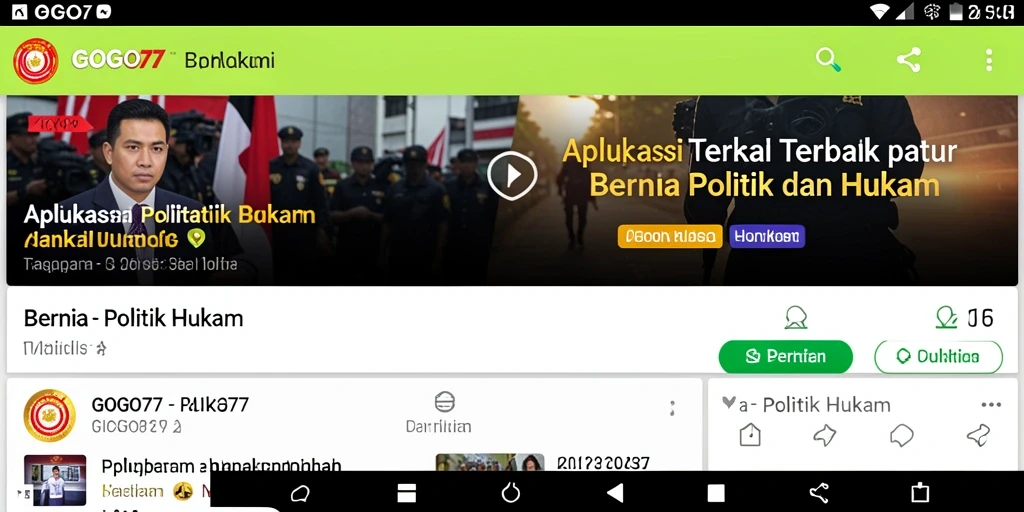 Tampilan antarmuka GOGO77 yang menawan dan informatif.